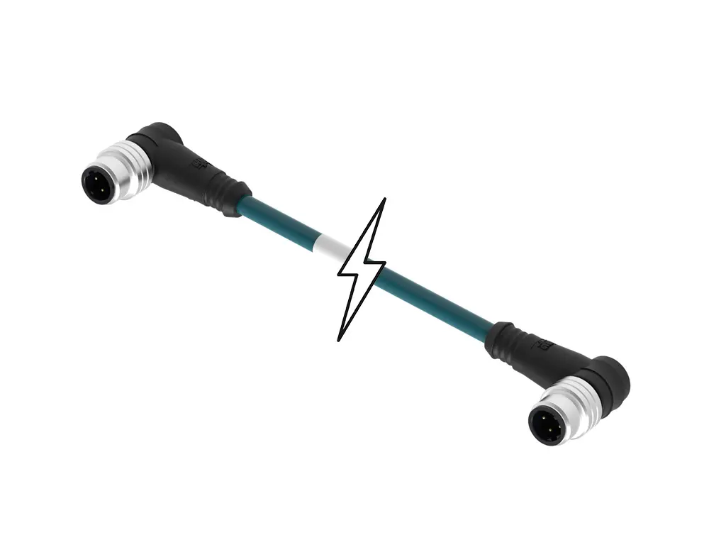 Produktfoto 1 von Molex 120108, 4-polig konfektioniertes Sensorkabel, M12, Rechtwinklig Stecker 4 / M12 Stecker, Länge 10 m