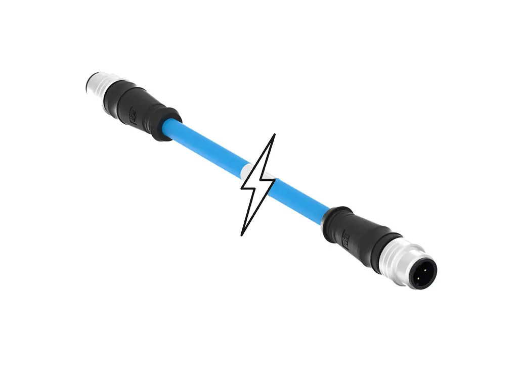 Produktfoto 1 von Molex 120108, 4-polig konfektioniertes Sensorkabel, M12, Gerade Stecker 4 / M12, Gerade Stecker, Länge 20 m