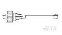Produktfoto 1 von TE Connectivity 1-1546 Kabel assembliert, 2 m, Gelb