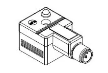 Produktfoto 1 von Molex 121037  Ventilsteckverbinder Stecker 2P / 24 V mit Lampe