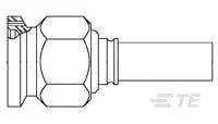 Produktfoto 1 von TE Connectivity 10517 Koaxialsteckverbinder Runder Koaxial-Steckverbinder, Kabel Kabel, Gerade