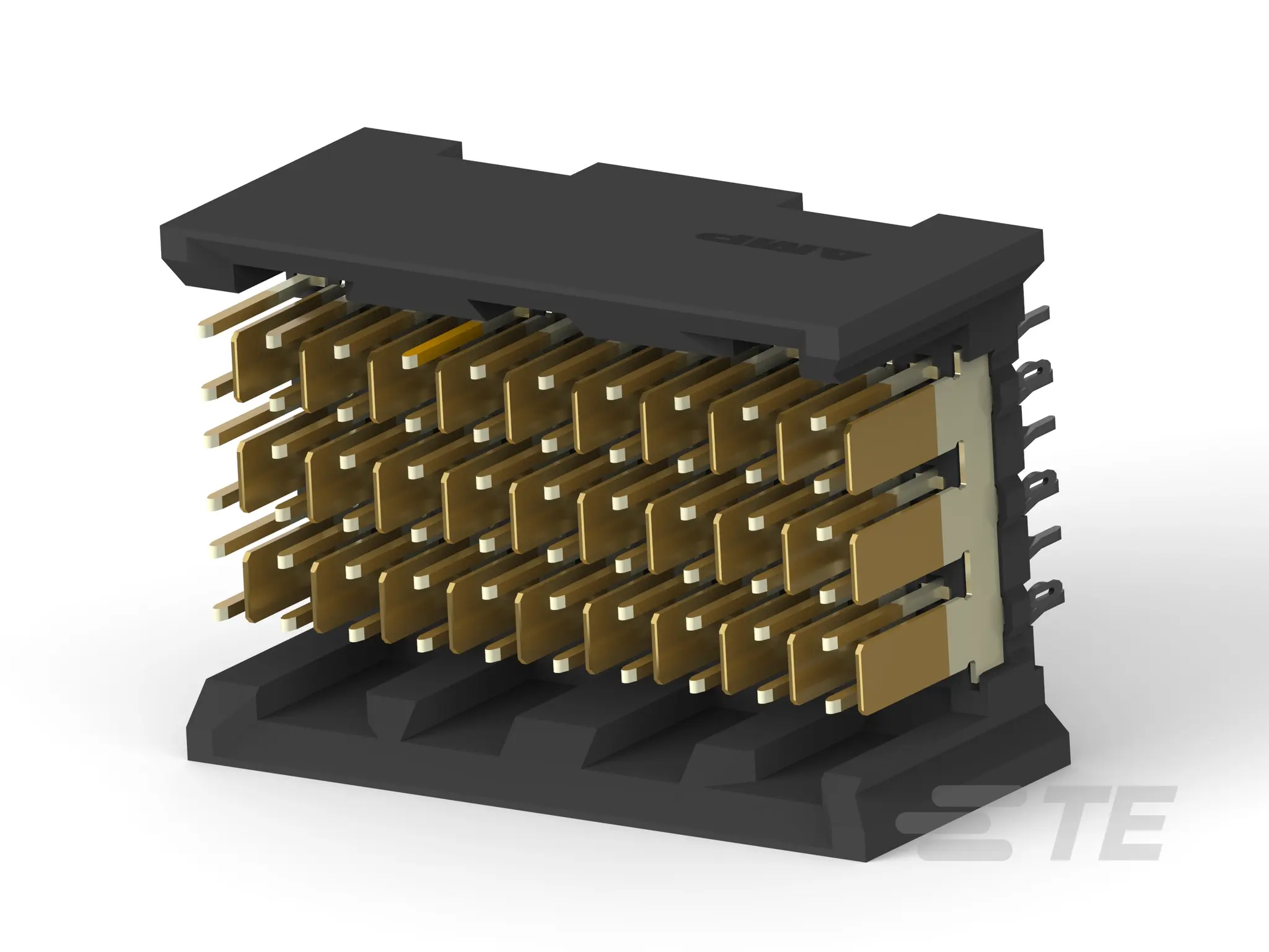 TE Connectivity Z-PACK HS3 Leiterplattenleiste Vertikal, 60-polig / 6-reihig, Raster 2.5 mm Raster Leiterplattenmontage,
