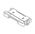 Produktfoto 1 von Molex 54548-0571, SMD gewinkelt FPC-Steckverbinder, 5-polig / 1-reihig, Raster 0.5 mm, Unterseite