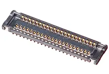 Produktfoto 1 von Molex 50330 Leiterplattenbuchse Vertikal Platine 24-polig / 2-reihig, Raster 0.4 mm SMD