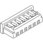 Produktfoto 1 von Molex 51090 Leiterplattenleiste, 7-polig / 1-reihig, Raster 2 mm Raster Platine, Ummantelt