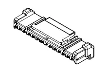 Produktfoto 1 von Molex 503658 Steckverbindergehäuse 2 mm, 5-polig / 1-reihig Gerade