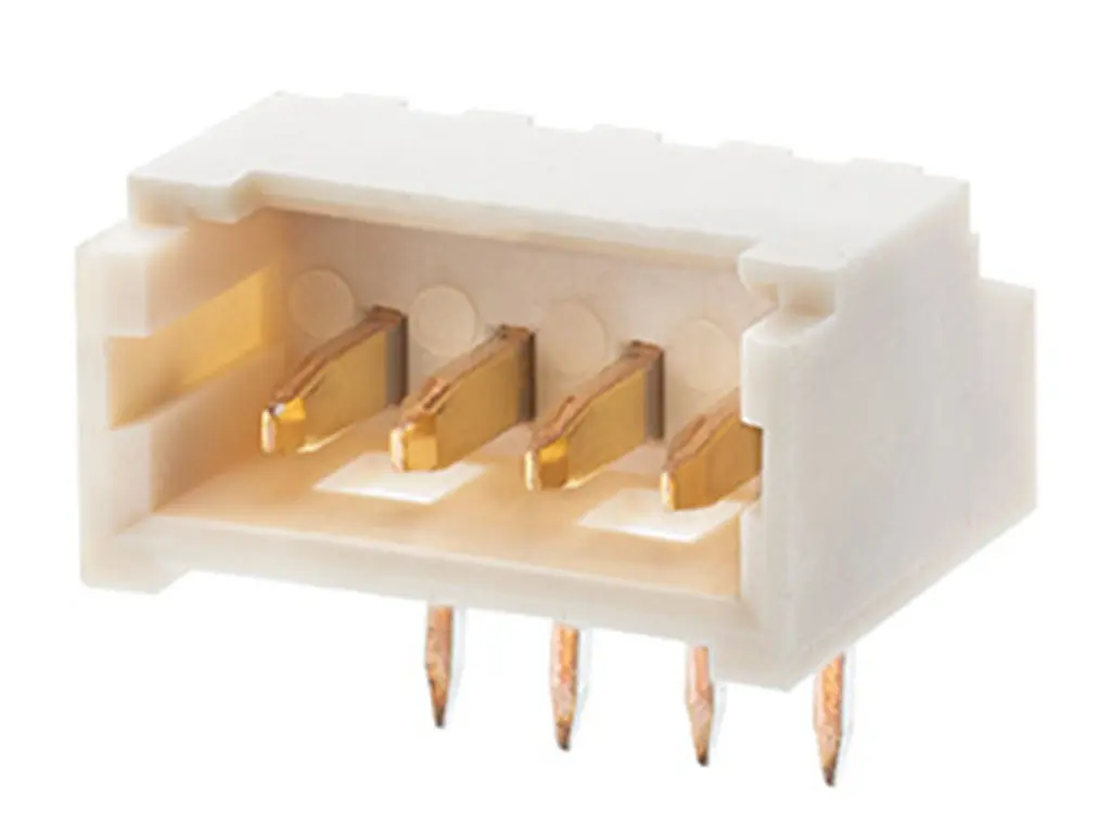 Produktfoto 1 von Molex 53048 Leiterplattenleiste gewinkelt / 1-reihig, Raster 1.25 mm Raster Platine, Belegung, Kabel-Platine, Ummantelt