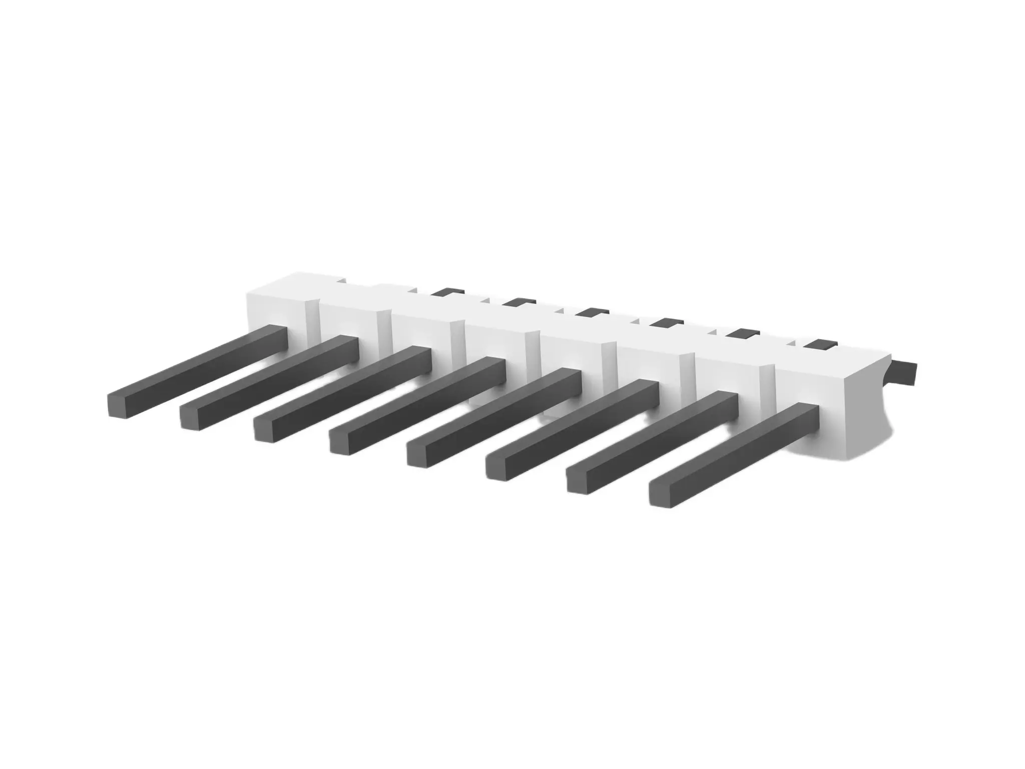 Produktfoto 1 von TE Connectivity MTA-100 Leiterplattenleiste Vertikal, 8-polig / 1-reihig, Raster 2.54 mm Raster Platine, Kabel-Platine,