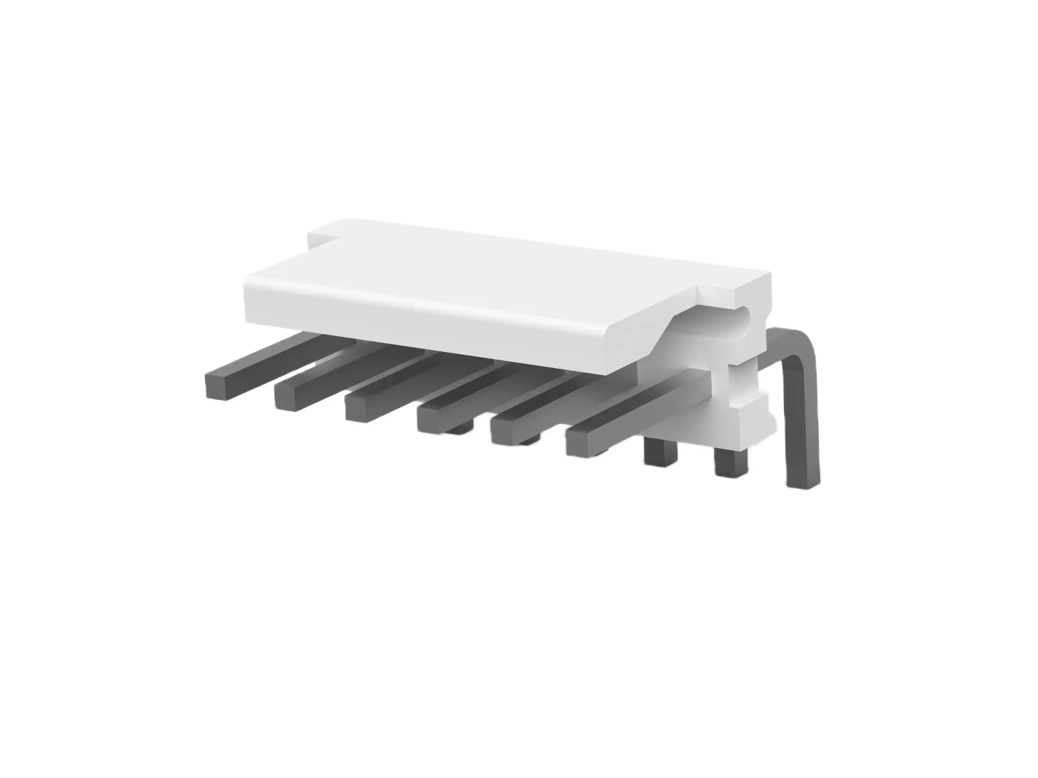 Produktfoto 1 von TE Connectivity MTA-156 Leiterplattenleiste gewinkelt, 6-polig / 1-reihig, Raster 3.96 mm Raster Platine, Kabel-Platine,