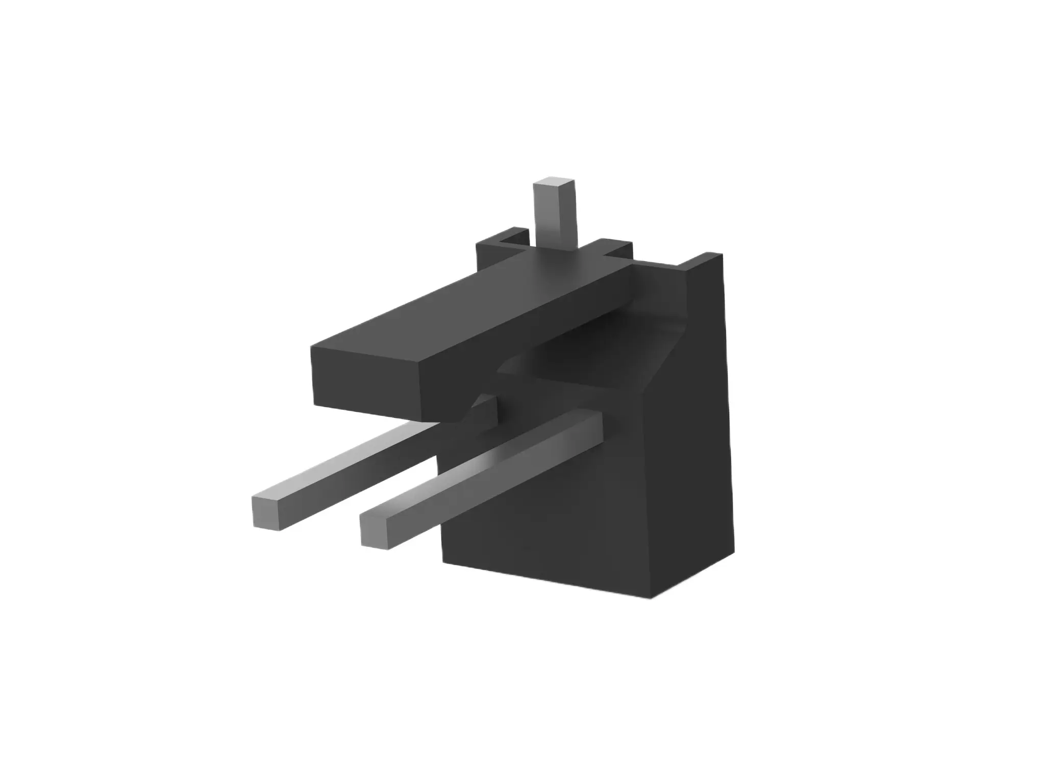 Produktfoto 1 von TE Connectivity MTA-100 Leiterplattenleiste Vertikal, 2-polig / 1-reihig, Raster 2.54 mm Raster Oberfläche,