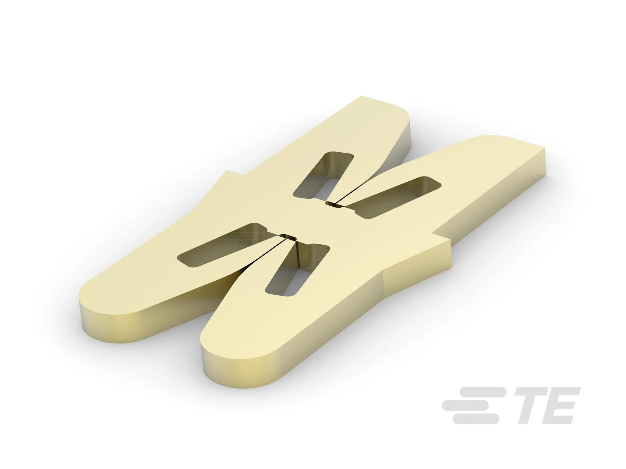 Produktfoto 1 von TE Connectivity Siameze Gold Unisoliert Gabelkabelschuh 22 AWG 18 AWG