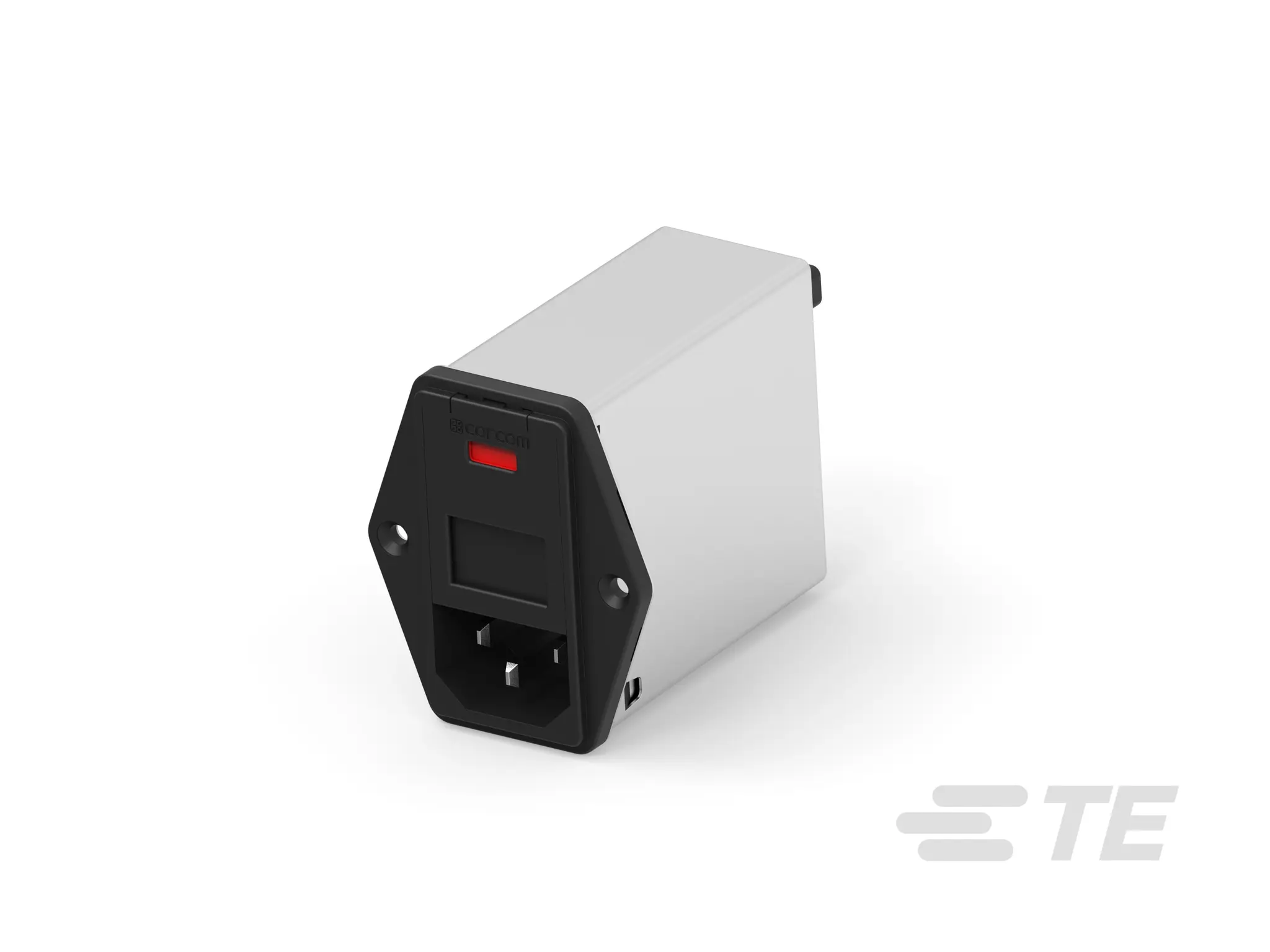 TE Connectivity Corcom P EMV-Filter, 250V ac, 6 A, Frontplattenmontage, Faston 500 μA / 50/60 Hz