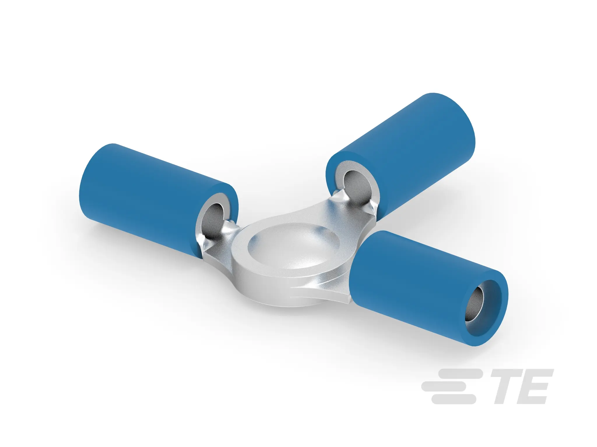 Produktfoto 1 von TE Connectivity PLASTI-GRIP Spleißverbinder, Blau Isoliert, Ø 4.32 mm, 14 AWG max.