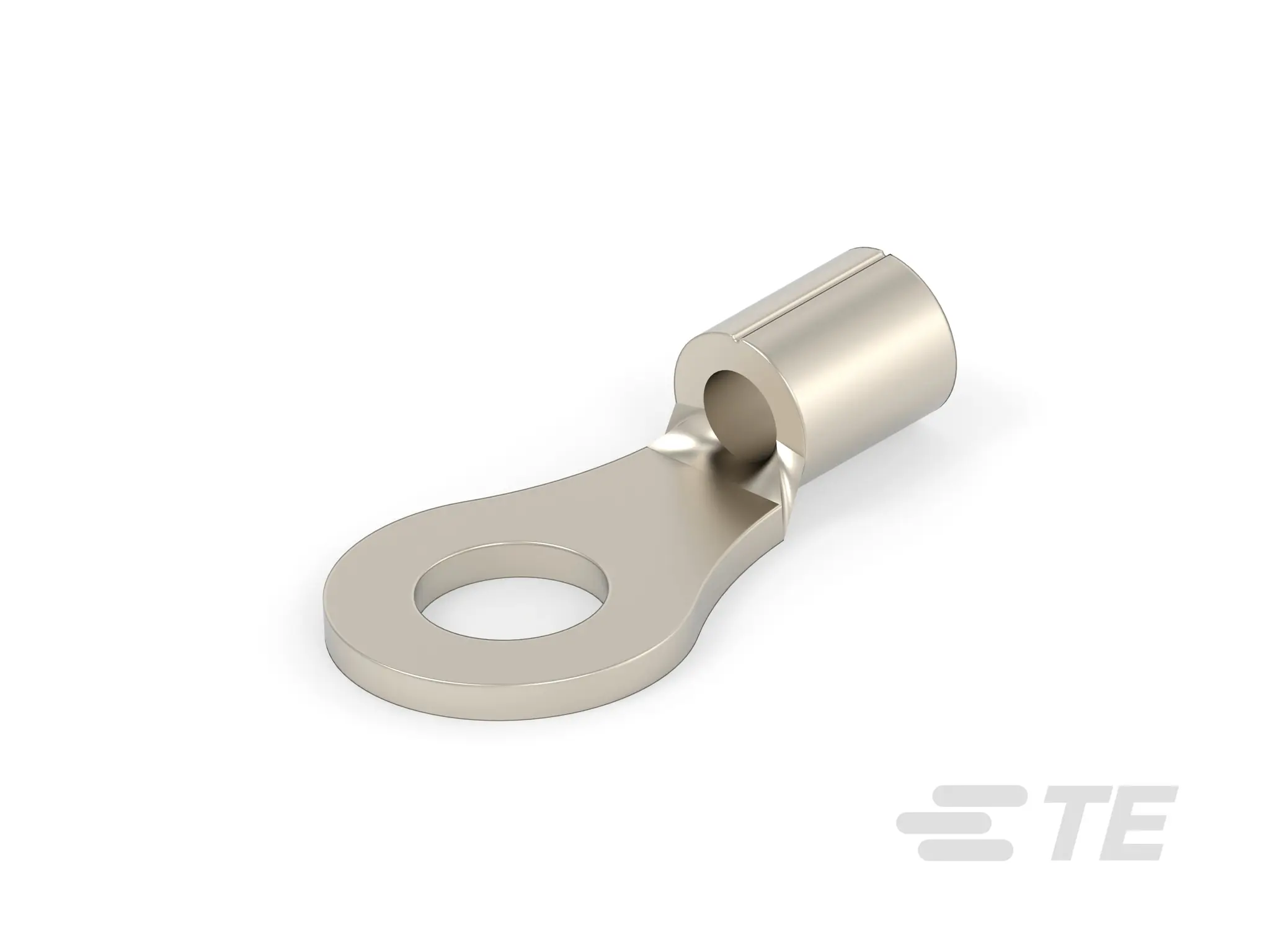 Produktfoto 1 von TE Connectivity Solistrand Ringkabelschuh, Unisoliert 22 AWG, Silber, 16 AWG max.AWG, innen ø 3.68 mm, M3.5