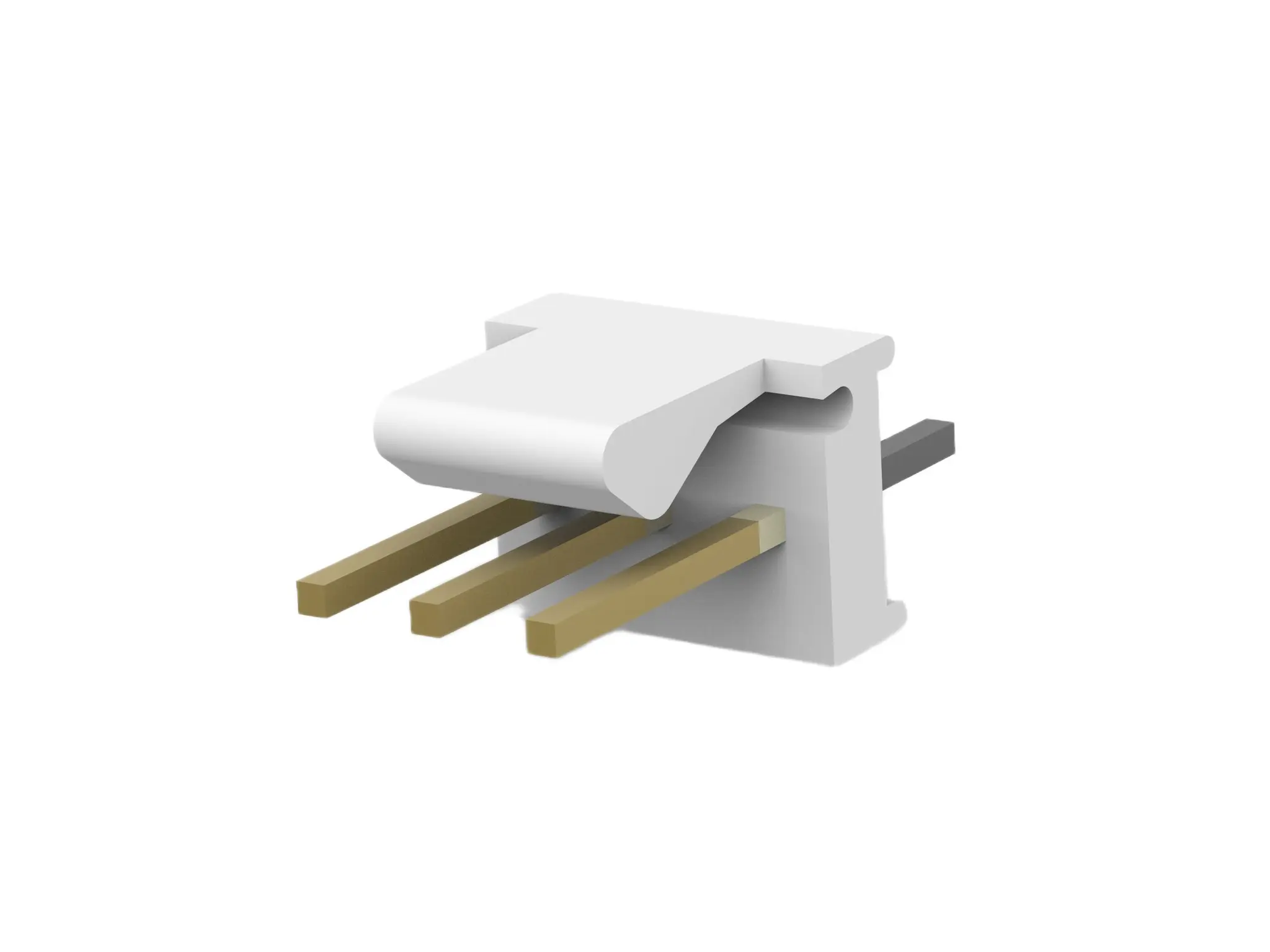 Produktfoto 1 von TE Connectivity MTA-100 Leiterplattenleiste Vertikal, 3-polig / 1-reihig, Raster 2.54 mm Raster Kabel, Kabel-Platine,