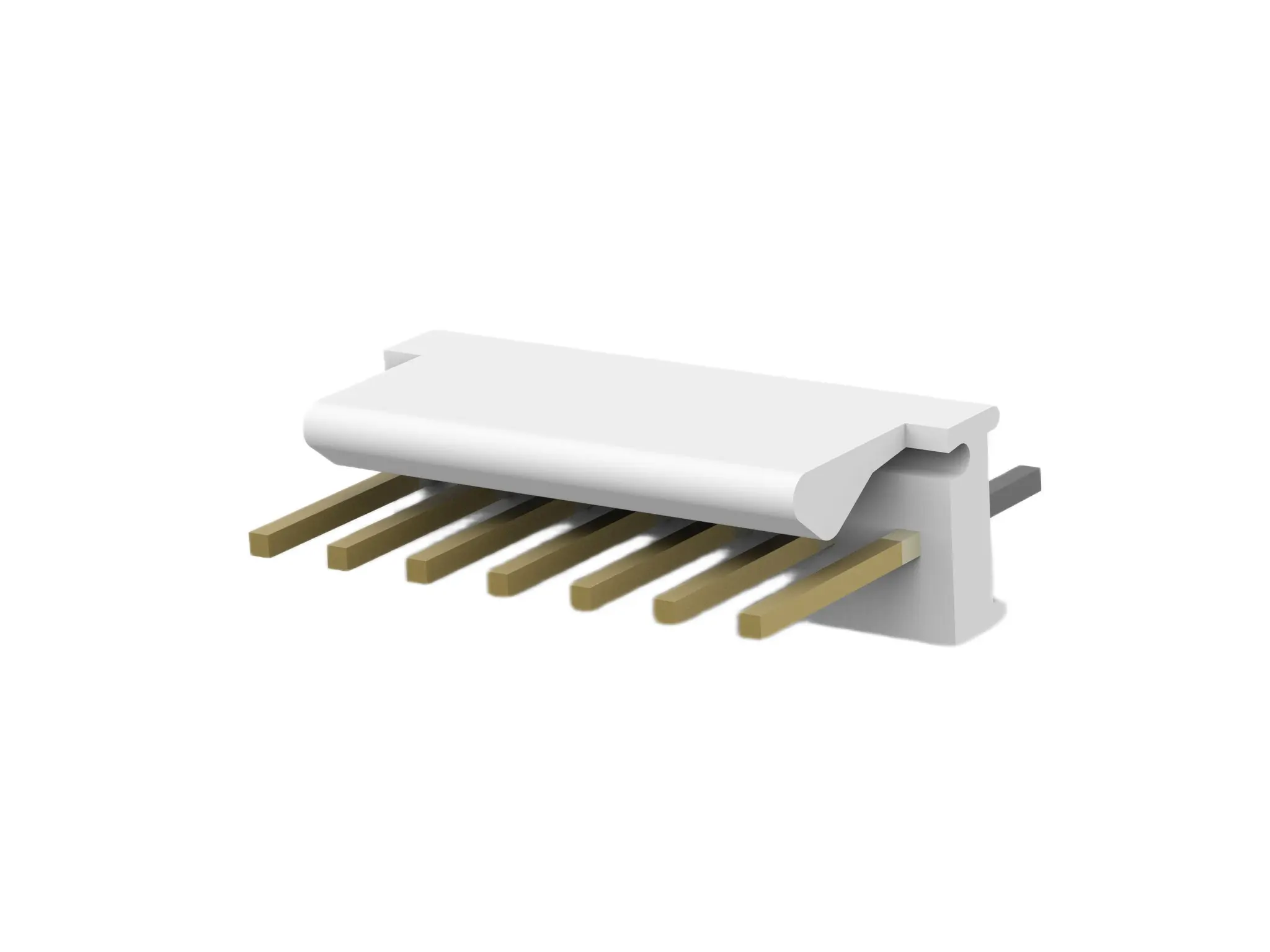 Produktfoto 1 von TE Connectivity MTA-100 Leiterplattenleiste Vertikal, 7-polig / 1-reihig, Raster 2.54 mm Raster Kabel, Kabel-Platine,