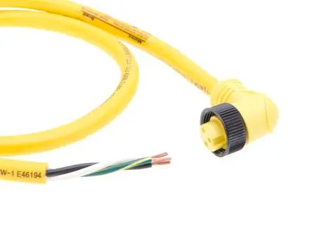 Produktfoto 1 von Molex 130006, 3-polig konfektioniertes Sensorkabel, Rechtwinklig Buchse / Anschlusslitze Stecker, Länge 910 mm
