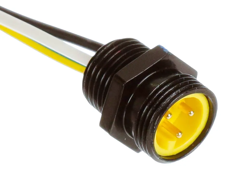 Produktfoto 1 von Molex 130013 Miniature Industrie-Rundsteckverbinder Stecker 3-polig Stecker 13A Kabel IP40