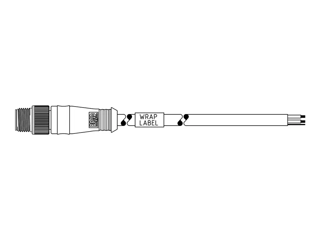 Produktfoto 1 von Molex 130027, 5-polig konfektioniertes Sensorkabel, M12, Gerade Stecker / Anschlusslitze Stecker, Länge 1 m