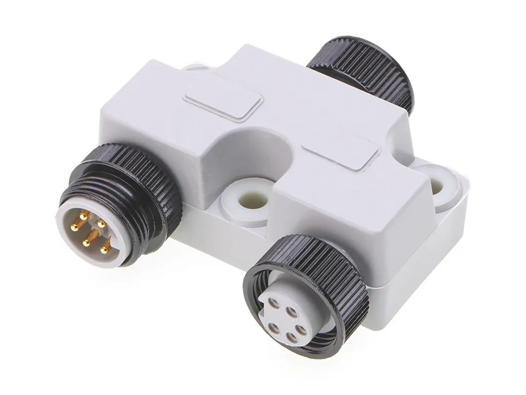 Produktfoto 1 von Molex 130035 Standard Industrie-Rundsteckverbinder Stecker, Buchse 5-polig Stecker/Buchse 8A Kabel IP40