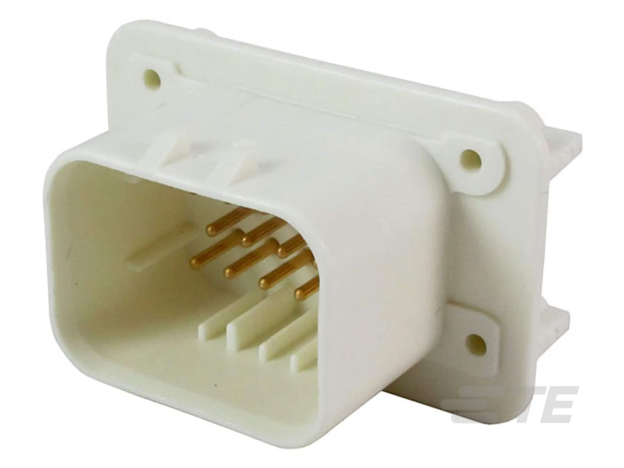 TE Connectivity Ampseal Stiftsockel, Platine, Leiterplattenmontage-Steckverbinder, Lot, Stecker, 14-polig, Natur /