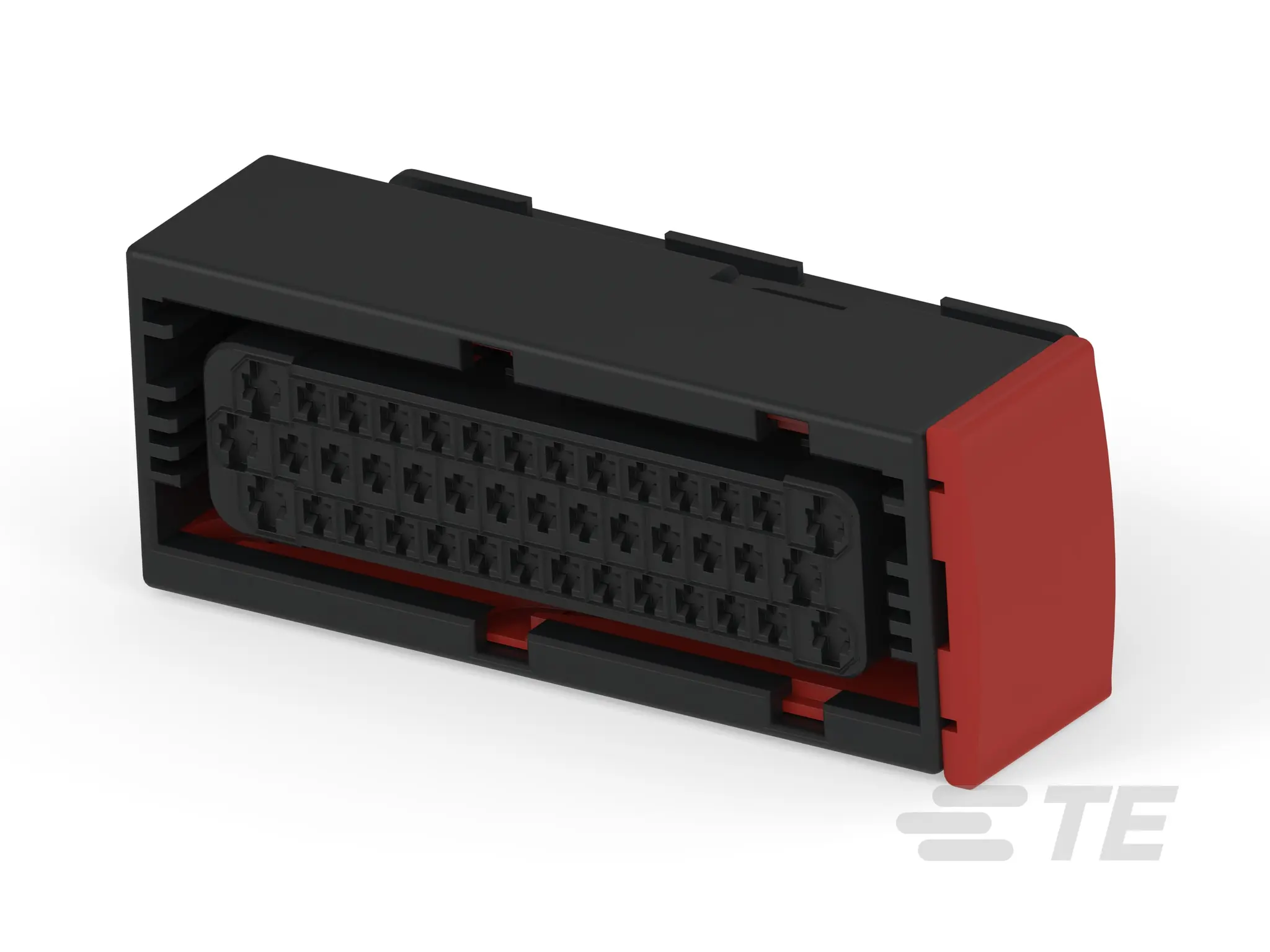 Produktfoto 1 von TE Connectivity AMP Timer Steckverbindergehäuse, Steckergehäuse, Buchse, 42-polig, Schwarz / 3-reihig, 22A