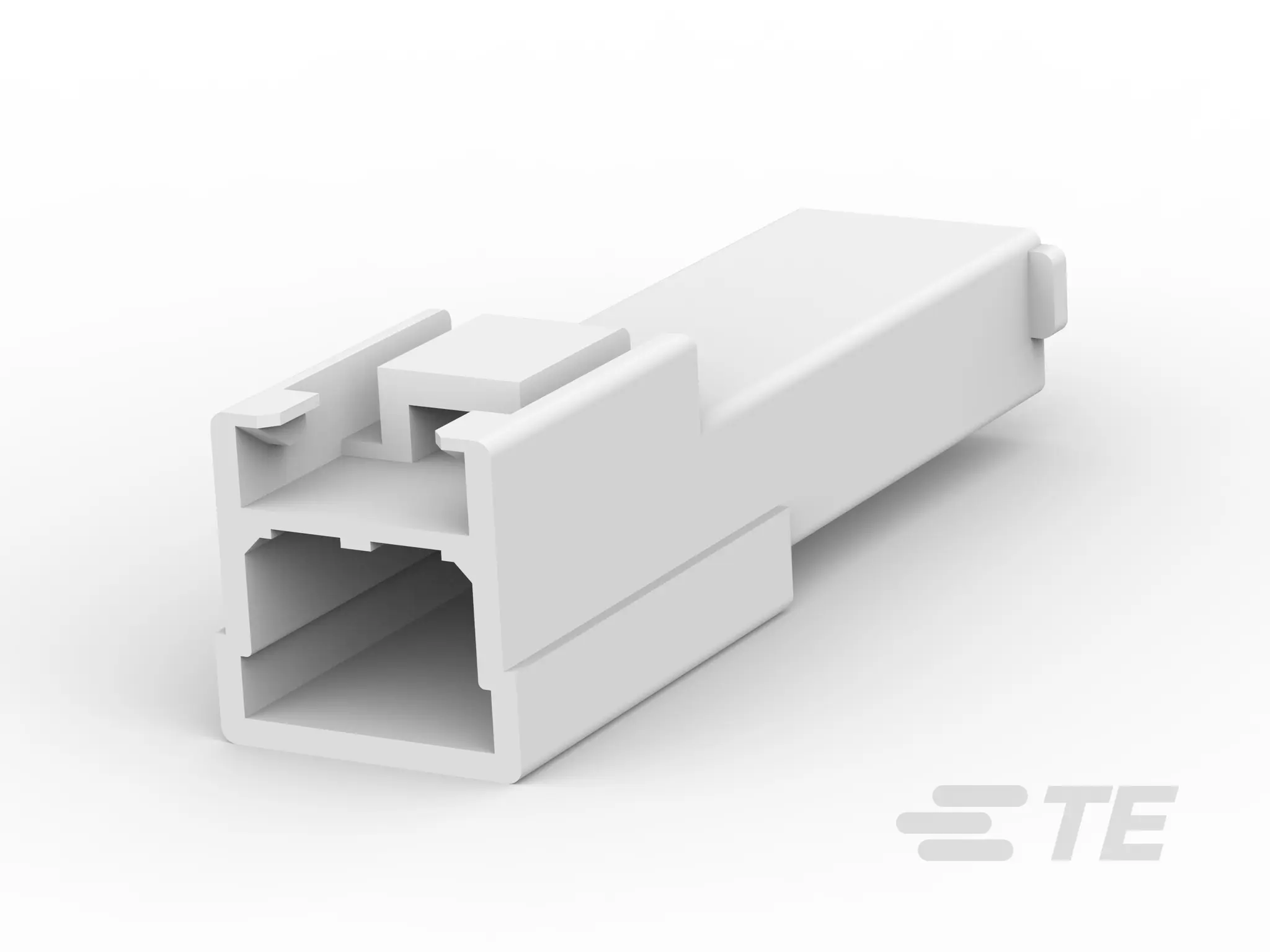 Produktfoto 1 von TE Connectivity FASTIN-FASTON .250 Crimpkontaktgehäuse, Stecker, Nylon, Natur, 1-polig