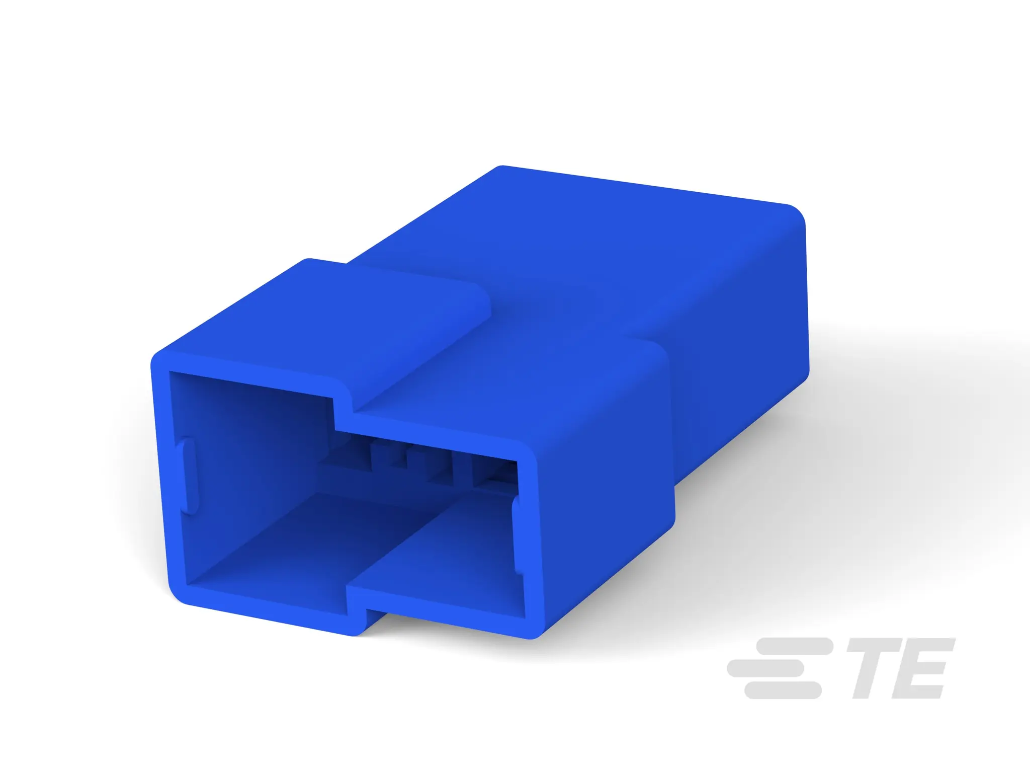 Produktfoto 1 von TE Connectivity FASTIN-FASTON .250 Crimpkontaktgehäuse, Gr. 0.250, Stecker, Polyamid, B 6.3 mm, Blau, 2-polig
