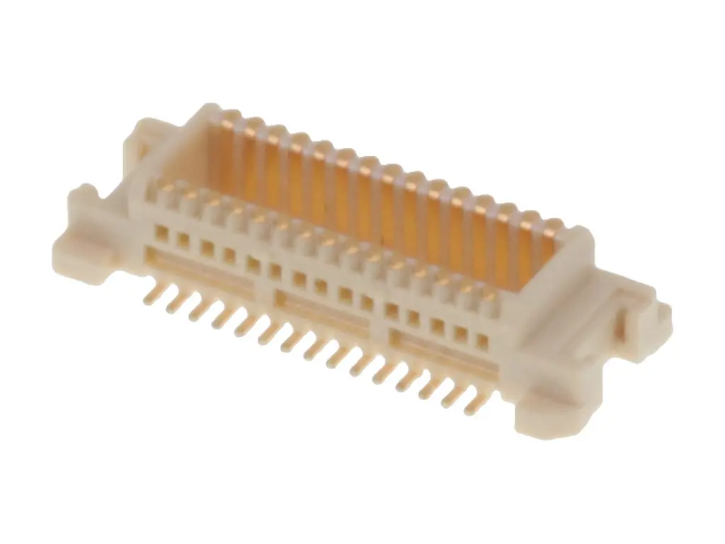 Produktfoto 1 von Molex 53748 Leiterplattenleiste Vertikal, 30-polig / 2-reihig, Raster 0.5 mm Raster Oberfläche, Ummantelt