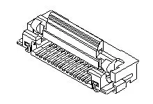 Produktfoto 1 von Molex 52892-0896, SMD gewinkelt FPC-Steckverbinder, 8-polig, Raster 0.5 mm, Unterseite