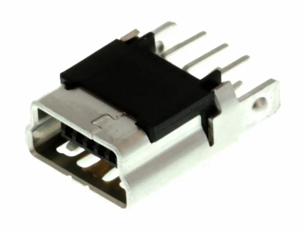 Produktfoto 1 von Molex 502237 USB-Mini-B-Buchse für E/A-Steckverbinder, Buchse, Kupfer