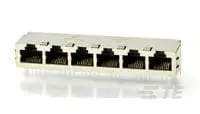 Produktfoto 1 von TE Connectivity Cat5e Ethernet-Steckverbinder, 1-Port 8-polig Abgeschirmt Platine gewinkelt