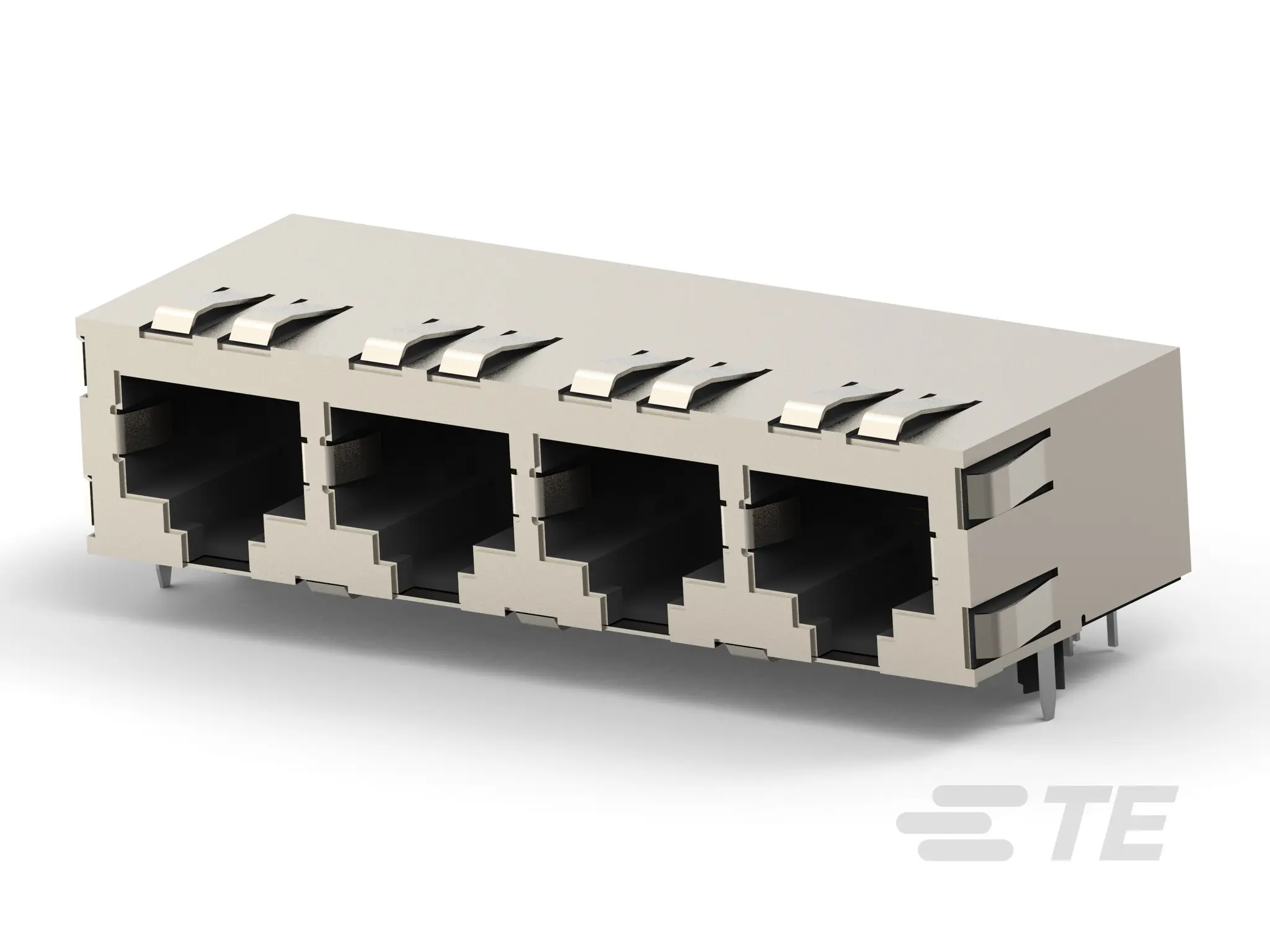 Produktfoto 1 von TE Connectivity OEG Miniature Relay PCF Cat.5 Ethernet-Steckverbinder, 1-Port Abgeschirmt Platine gewinkelt