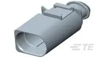 Produktfoto 1 von TE Connectivity 1-1703543-0 Serie Gehäuse für Steckeranschlüsse Glasfaserverstärktes Polybutylenterephthalat, Stecker,