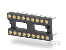 Produktfoto 1 von TE Connectivity IC-Buchse DIP-Gehäuse Oberfläche Prüfbuchse 2.54 mm Raster 18-polig 2-reihig Vertikal
