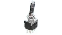 Produktfoto 1 von TE Connectivity Panel Kippschalter 2-poliger Wechsler, Ein-Ein, 250 V ac, 6A, Draht