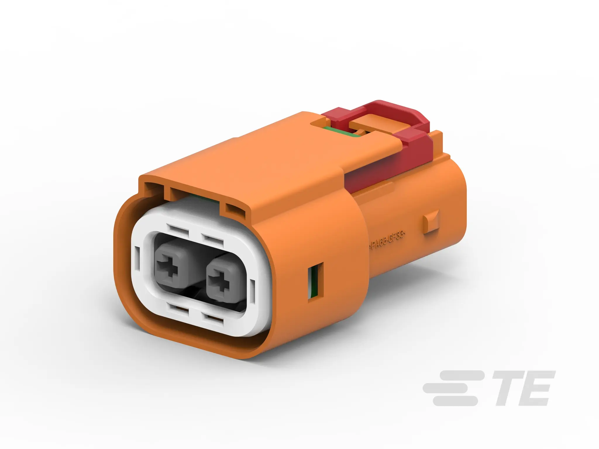 Produktfoto 1 von TE Connectivity 4-2103  Automotive, Kfz-Steckverbinder, Stecker, Stecker, 2-polig, Orange / 1-reihig