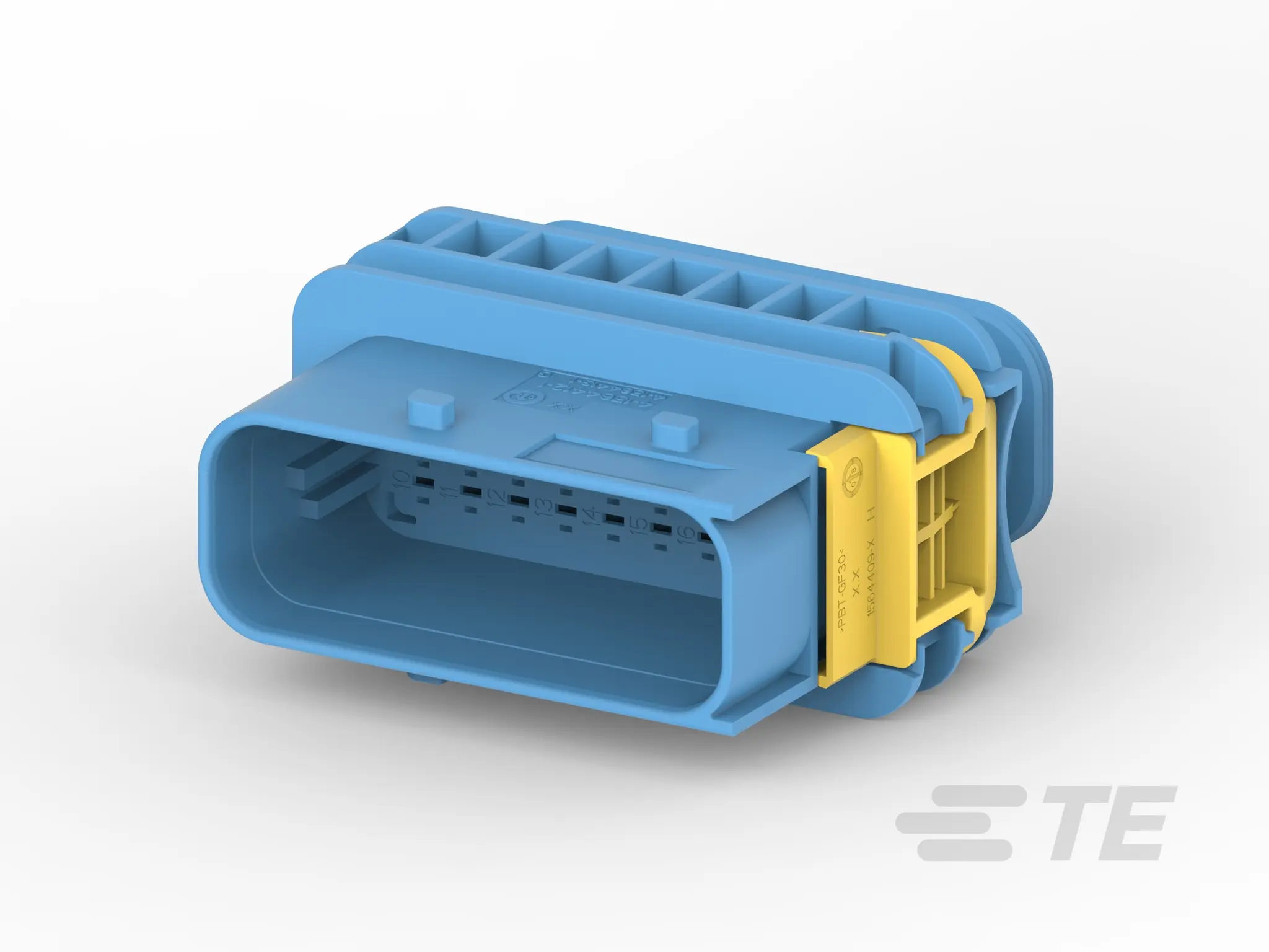 Produktfoto 1 von TE Connectivity 4-1564  Automotive, Kfz-Steckverbinder, Gehäuse für Steckeranschlüsse, Stecker, 18-polig, Blau /