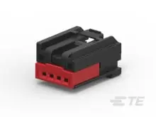 Produktfoto 1 von TE Connectivity 1456983-1 Serie Gehäuse für Buchsenklemme Polyamid Glasfaser, Buchse, 180°, 4-polig,