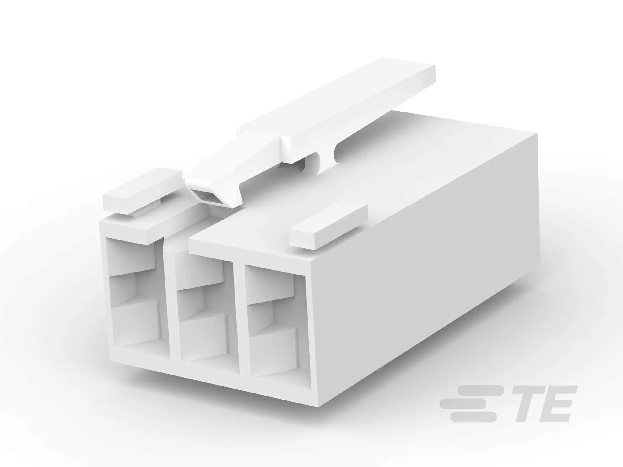 Produktfoto 1 von TE Connectivity 5-1241 Buchse Gehäuse und Stecker 5 mm, 3-polig / 1-reihig Gerade, Kabel