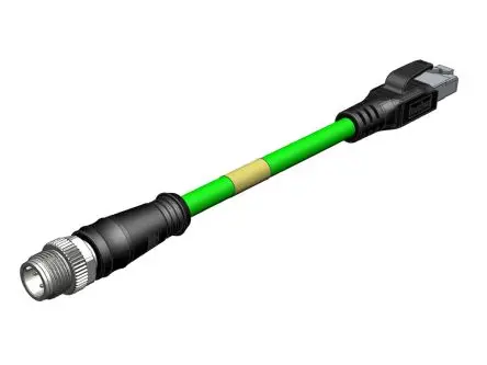 Produktfoto 1 von Molex 120108 Ethernet-Kabel Geschirmt Grün, 1 m, Thermoplastisches Polyurethan
