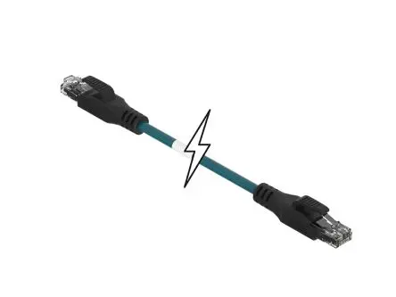 Produktfoto 1 von Molex 120108 Ethernet-Kabel Geschirmt Blaugrün, 10 m, Thermoplastisches Polyurethan