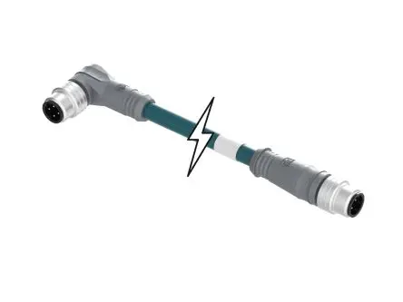 Produktfoto 1 von Molex 120108, 4-polig konfektioniertes Sensorkabel, M12, Gerade Stecker 4 / M12 Micro Change Stecker, Länge 2 m