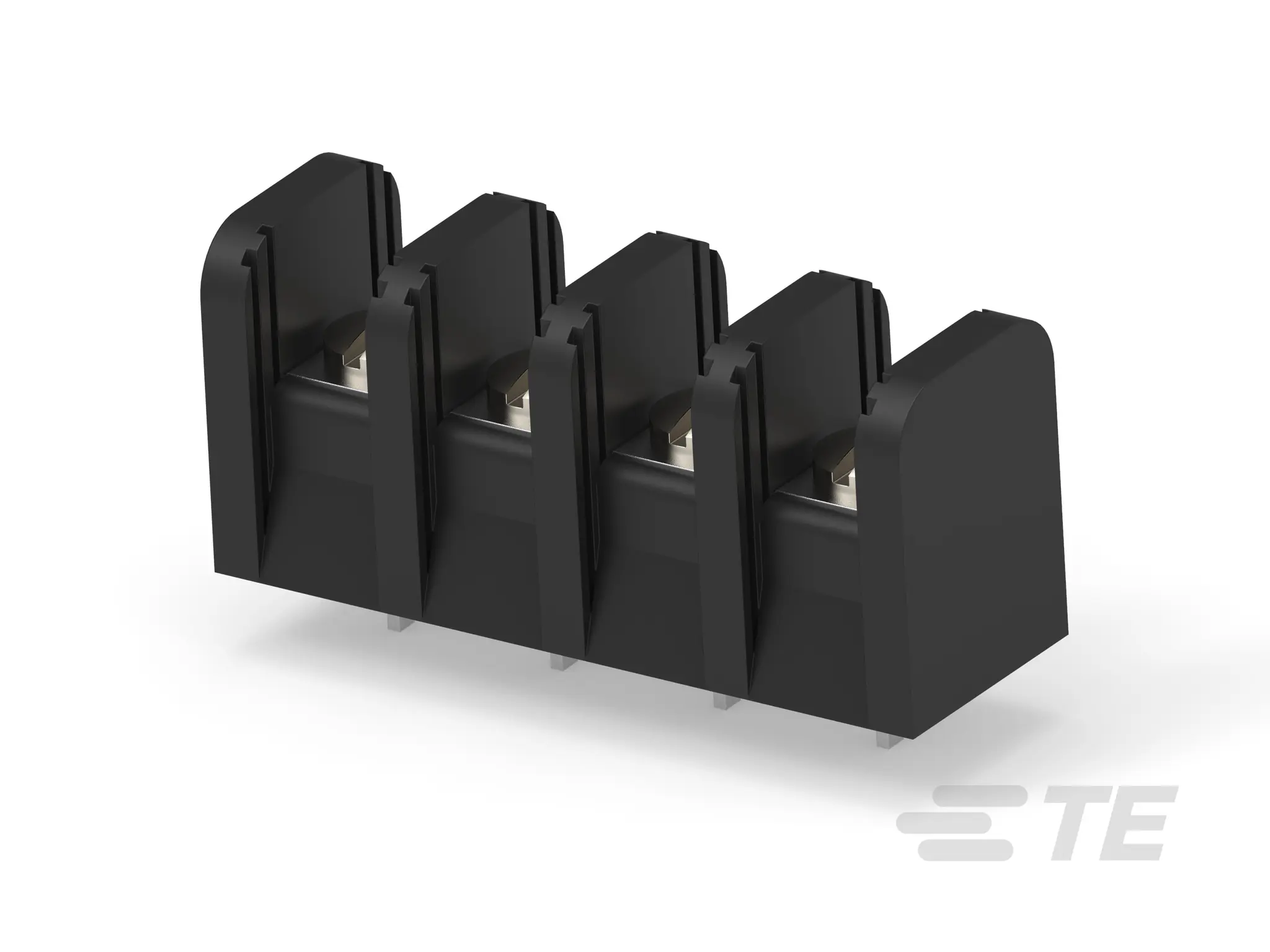 Produktfoto 1 von TE Connectivity Klemmstreifen Vertikal Messing 1-reihig 20A, Raster 11.1 mm, 600 V 6-32 Zinn
