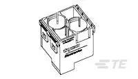 Produktfoto 1 von TE Connectivity Rundsteckverbindereinsatz Stecker für Stecker, Stift 2-polig