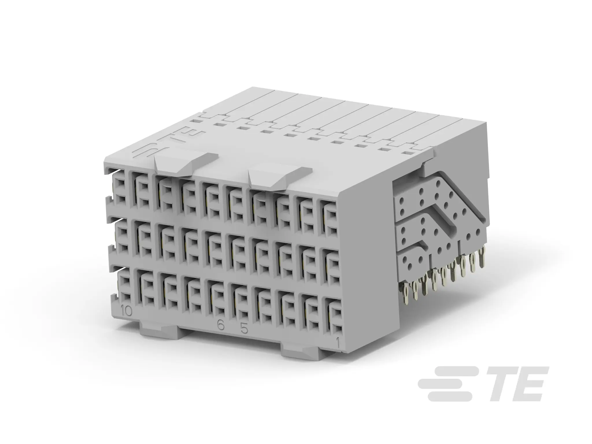 Produktfoto 1 von TE Connectivity 1469081-2, 2.5 mm Backplane-Steckverbinder Anschluss, 60-polig Buchse, 6-reihig, gewinkelt,
