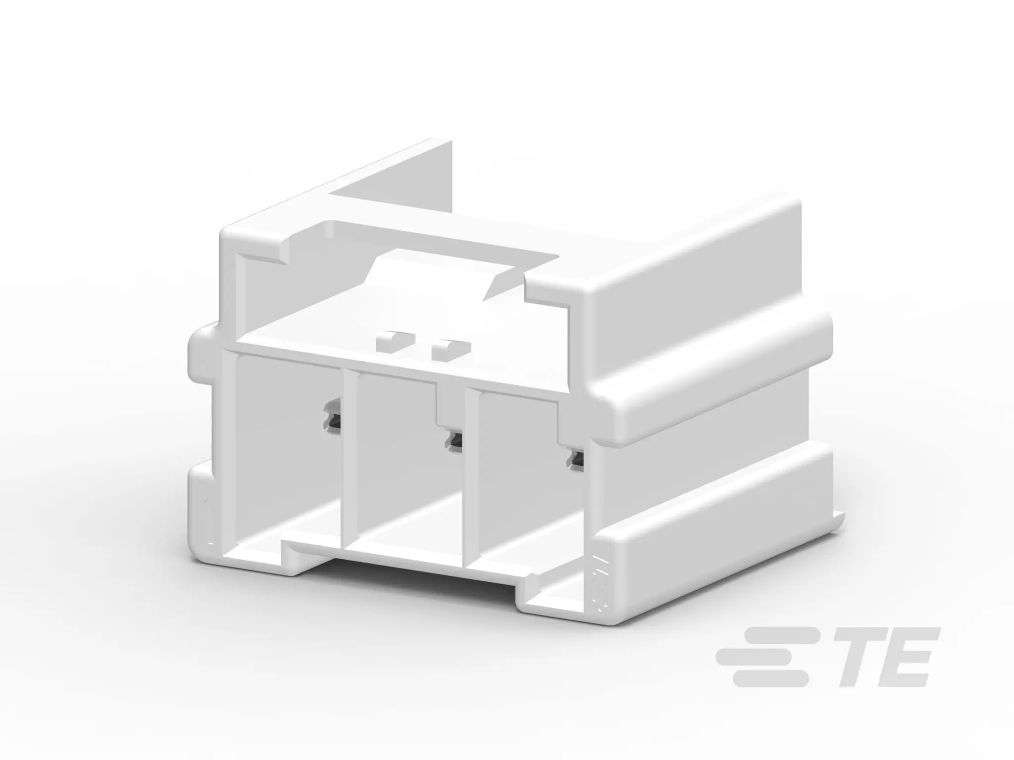 Produktfoto 1 von TE Connectivity Power Triple Lock Leiterplattenleiste Vertikal, 3-polig / 1-reihig, Raster 6 mm Raster Platine,