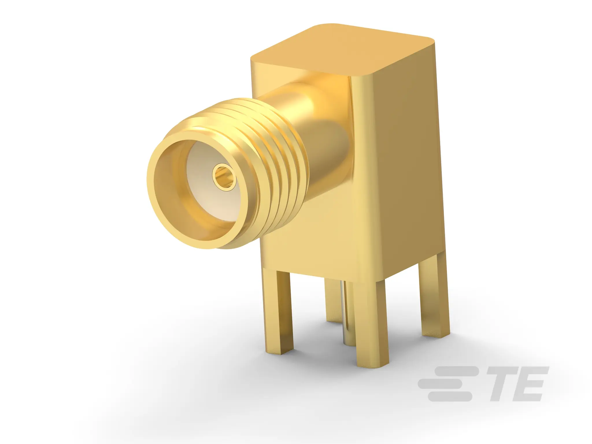 Produktfoto 1 von TE Connectivity 2217 Stecker SMA-Jack SMA-Steckverbinder, Platine, 50 Ω Lot, gewinkelt