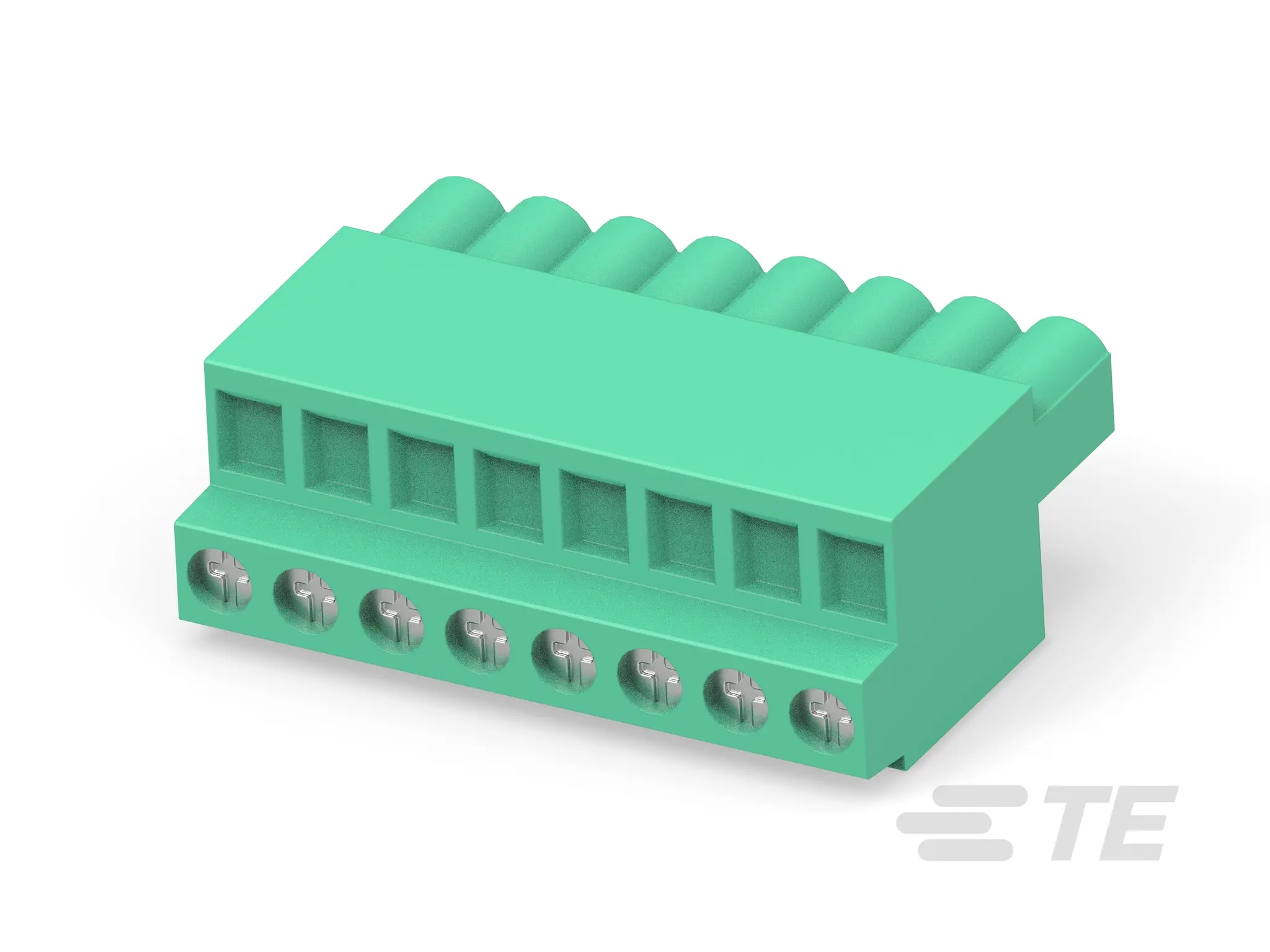 Produktfoto 1 von TE Connectivity Buchanan Steckbarer Klemmenblock Steckverbinder 8-Kontakte 5mm-Raster Vertikal
