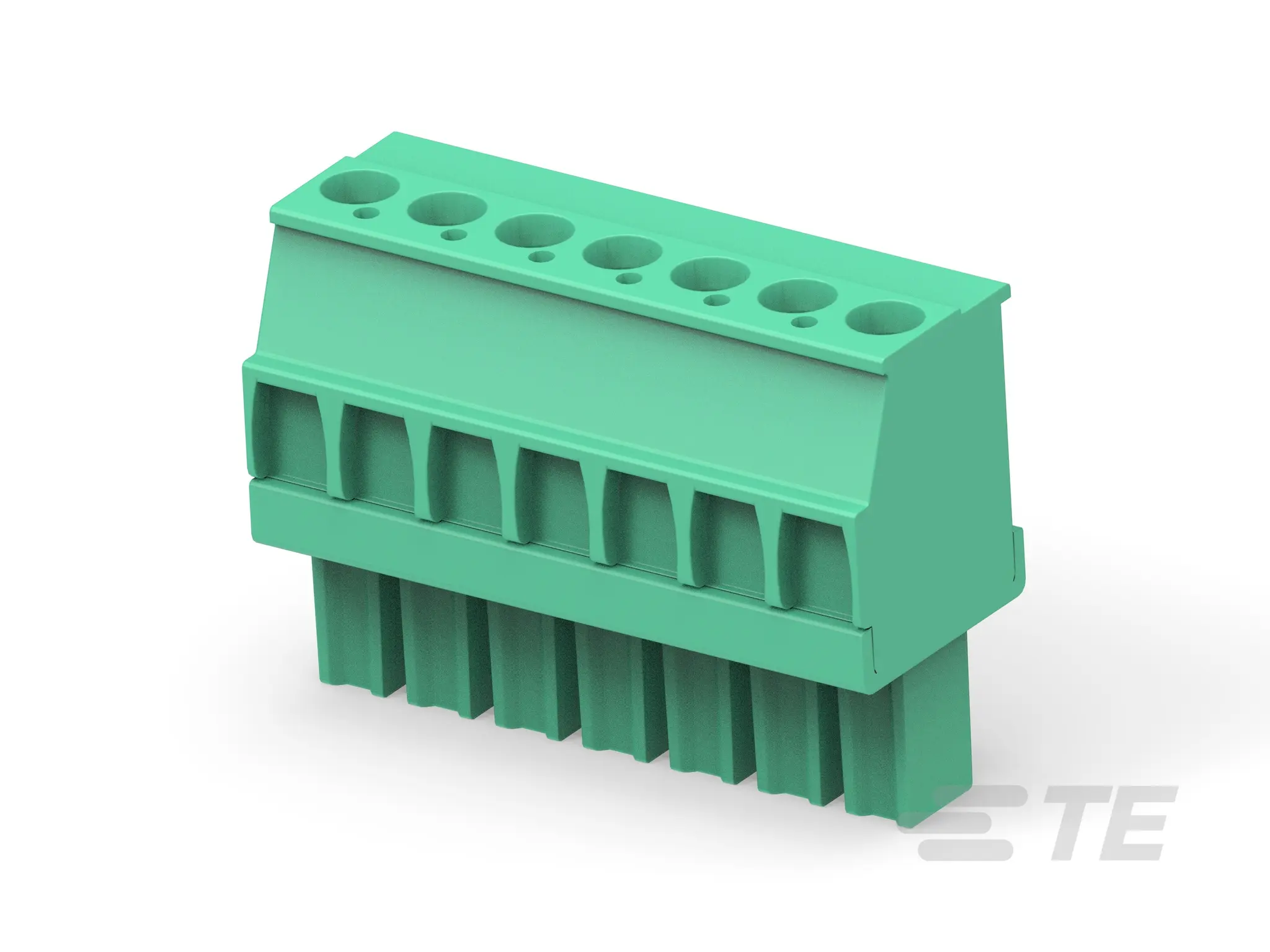 Produktfoto 1 von TE Connectivity Buchanan Steckbarer Klemmenblock Steckverbinder 7-Kontakte 3.81mm-Raster Vertikal